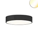 LED Deckenleuchte DN600 DALI, IP44, Ø 60cm, 42W 2700-4000K (CCT-Switch) 5040lm 100°, UGR<19, DALI dimmbar, schwarz