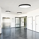 ceiling luminaire DN600 DALI DALI controllable, CCT Switch IP44, black dimmable