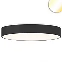 LED Deckenleuchte DN1000 PHASE, IP44, Ø 100cm, 80/100W (multi) 2700-4000K (CCT-Switch) 12000lm 100°, UGR<19, dimmbar, schwarz