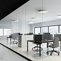 ISOLED LED Deckenleuchte DN400 DALI, IP44, Ø 40cm, 30W 2700-4000K (CCT-Switch) 3600lm 100°, UGR<19, DALI dimmbar, weiß