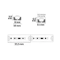 ISOLED Outdoor LED-Strip FW1903S SPI Flextube 6LED/IC, IP66, 180LED/m, 24V, CRi >90, 5m Rolle / 1.0cm, 10W/m 2700K 610lm/m