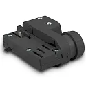 3-Phasen Universal-Schienenadapter (CLASSIC + S1) für Leuchten mit offenem Kabel, 230V AC, belastbar bis 5kg, schwarz