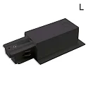 3-Phasen CLASSIC RECESSED – Seiten-Einspeisung, N-Leiter rechts, Schutzleiter links, IP20, Kunststoff, schwarz