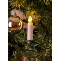 Konstsmide LED Baumkette ONE STRING TOPBIRNE, 35-flammig, 10,5W, IP20, dimmbar, mit Schalter, weiß, Lichtfarbe warmweiß