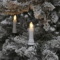 Konstsmide LED Baumkette ONE STRING, 16-flammig, funkelnd, 3,6W, 2100K, IP44, grün, Lichtfarbe bernstein