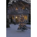 Konstsmide LED Baumkette ONE STRING, 16-flammig, funkelnd, 3,6W, 2100K, IP44, grün, Lichtfarbe bernstein