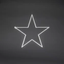 Konstsmide LED Dekoleuchte STERN, mit Neoneffekt, 216 LED, 12W, 2600-2800K, IP44, klar/transparent, Lichtfarbe warmweiß