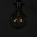 Konstsmide LED Partylichterkette GLOBE, 10-flammig, Basis-Set, 15W, 1850K, IP44, dimmbar, schwarz, Lichtfarbe bernstein