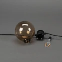Konstsmide LED Partylichterkette GLOBE, 10-flammig, System-Erweiterung, 15W, 1850K, IP44, dimmbar, schwarz, Lichtfarbe bernstein