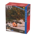Konstsmide LED Lichterkette MICRO, 200 LED, mit Kabelaufroller, IP44, schwarz/rot, Lichtfarbe bernstein
