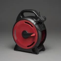 LED Lichterkette MICRO COMPACTLIGHTS, 400 LED, 6W, 2600K, IP44, mit Kabelaufroller, schwarz/rot, Lichtfarbe warmweiß