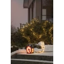 LED Lichterkette MICRO COMPACTLIGHTS, 400 LED, 6W, 2600K, IP44, mit Kabelaufroller, schwarz/rot, Lichtfarbe warmweiß