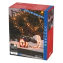 Konstsmide LED Lichterkette MICRO COMPACTLIGHTS, 400 LED, 6W, 2200K, 133lm, IP44, mit Kabelaufroller, schwarz/rot, Lichtfarbe bernstein