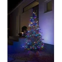 Konstsmide LED Lichterkette MICRO COMPACTLIGHTS, 600 LED, 6W, IP44, schwarz/gefrostet, Lichtfarbe bunt