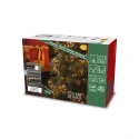 Konstsmide LED Lichterkette MICRO COMPACTLIGHTS, 400 LED, 6W, 2100K, IP20, schwarz/gefrostet, Lichtfarbe bernstein