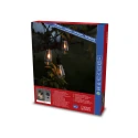Konstsmide LED Partylichterkette GLOBE, 10-flammig, mit Water-Drop-Effekt, 3,6W, 2100K, IP44, schwarz/klar, Lichtfarbe bernstein