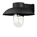 Außen-Wandleuchte MANI, E27 max. 60W, E27 max. 60W, Schwarz, Aluminium / Klarglas