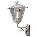 Konstsmide Wandleuchte BENU UP, E27 max. 100W, Stahl galvanisiert / Rauch-Acrylglas