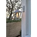 Konstsmide Wandleuchte BENU DOWN, E27 max. 100W, Stahl galvanisiert / Rauch-Acrylglas