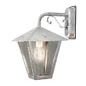 Konstsmide Wandleuchte BENU DOWN, E27 max. 100W, Stahl galvanisiert / Rauch-Acrylglas