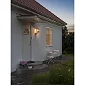 Konstsmide Wandleuchte FENIX, E27 max. 60W, Massiv-Kupfer / Rauch-Acrylglas