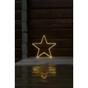 Konstsmide LED Dekoleuchte WEIHNACHTSSTERN, Doppel-Acryl, 102 LED, 3,6W, 2900K, IP44, klar, Lichtfarbe warmweiß