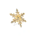 LED Dekoleuchte SCHNEEFLOCKE, 70 LED, 1,35W, 2000-2200K, 89,68lm, IP44, dimmbar, weiß, Lichtfarbe bernstein