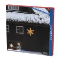 Konstsmide LED Dekoleuchte SCHNEEFLOCKE, 70 LED, 1,35W, 2000-2200K, 89,68lm, IP44, dimmbar, weiß, Lichtfarbe bernstein