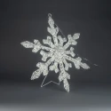 Konstsmide LED Dekoleuchte SCHNEEFLOCKE, 150 LED, 4,5W, 2000-2200K, 131,4lm, IP44, dimmbar, weiß, Lichtfarbe bernstein