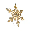 LED Dekoleuchte SCHNEEFLOCKE, 200 LED, 3,6W, 2000-2200K, 237,3lm, IP44, dimmbar, weiß, Lichtfarbe bernstein