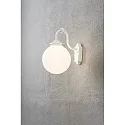 Konstsmide Wandleuchte ARCTURUS, E27 max. 100W, Weiß, Aluminium / Acrylglas opal