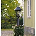 Konstsmide VIRGO Leuchtenkopf KLEIN, E27 max. 100W, Schwarz, Aluminium / Rauch-Acrylglas
