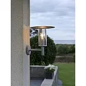 Konstsmide Außen-Wandleuchte MODE, vandalismusgeschützt, E27 max. 60W, Stahl galvanisiert, klares Polycarbonat-Glas