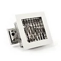 Konstsmide Recessed ceiling luminaire, IP23, E27 max.75W, white / aluminium