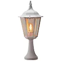 Sockelleuchte FIRENZE, E27 max. 100W, Weiß, Aluminium / Klarglas