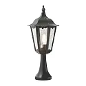 Sockelleuchte FIRENZE, E27 max. 100W, Grün, Aluminium / Klarglas