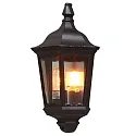 Außen-Wandleuchte FIRENZE, E27 max. 100W, Schwarz, Aluminium / Klarglas