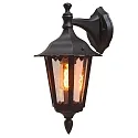 Außen-Wandleuchte FIRENZE DOWN, E27 max. 60W, Schwarz, Aluminium / Klarglas