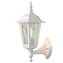 Außen-Wandleuchte FIRENZE UP, E27 max. 60W, Weiß, Aluminium / Klarglas