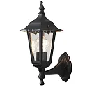 Außen-Wandleuchte FIRENZE UP, E27 max. 60W, Schwarz, Aluminium / Klarglas
