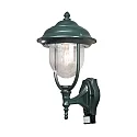 Außen-Wandleuchte PARMA mit Bewegungsmelder, E27 max. 75W, Grün, Aluminium / Acrylglas klar