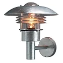 Außen-Wandleuchte MODENA UP BIG, E27 max. 60W, Stahl galvanisiert / Klarglas