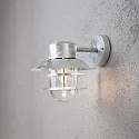 Außen-Wandleuchte MODENA DOWN, E27 max. 60W, Stahl galvanisiert / Klarglas