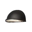 Konstsmide Wall luminaire TORINO, width 20cm, E14 max. 25W, black aluminium / acrylic glass