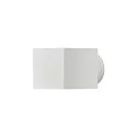 Konstsmide Außen-Wandleuchte MODENA Square, Up/Down, G9 max. 25W, Weiß, Aluminium / Klarglas