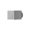 Außen-Wandleuchte MODENA Square, Up/Down, G9 max. 25W, Grau, Aluminium / Klarglas