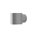 Konstsmide Außen-Wandleuchte MODENA Round, Up/Down, G9 max. 25W, Grau, Aluminium / Klarglas