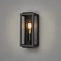 Konstsmide glass for CARPI E27 IP44, black dimmable