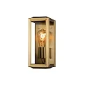 Konstsmide outdoor wall luminaire CARPI E27 IP44, brass dimmable