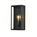 wall luminaire CARPI E27 IP44, black dimmable